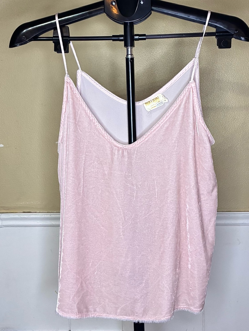 Nation LTD Pale Pink Velvet Cami